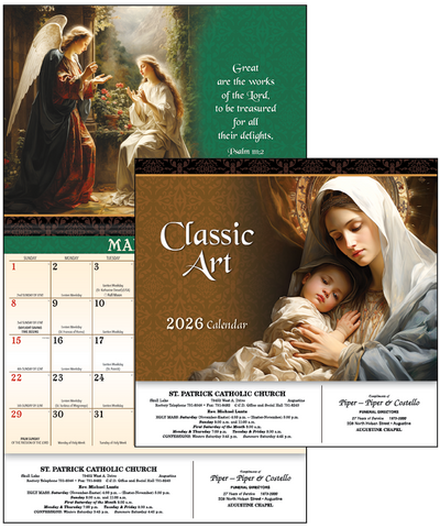 2026 CLASSIC ART CALENDAR