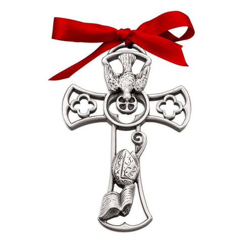 Holy Spirit Confirmation Genuine Pewter Cross