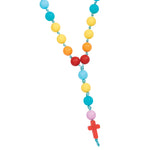 Blessed By God Silicone Rosary Necklace Teether
