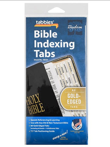 BIBLE Tabbies GOLD Edged 80