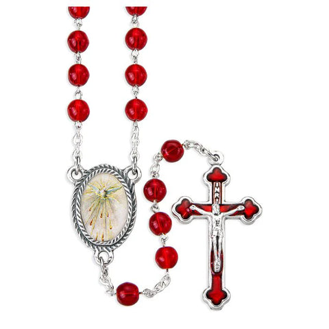 ROSARY HOLY SPIRIT - RED BEAD