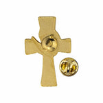 DOVE AND CROSS LAPEL PIN