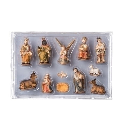 2"H 12 PC SET MINI NATIVITY