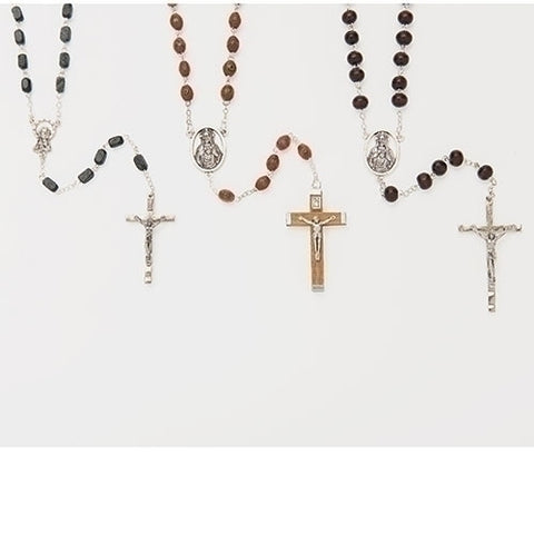 ASSORTED WOOD ROSARY