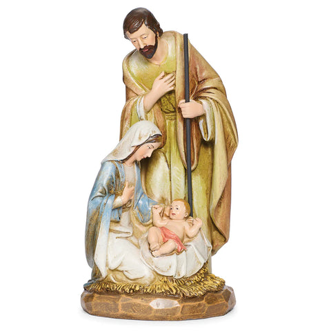 8"H Holy Family Figure in Warm Earth Tones