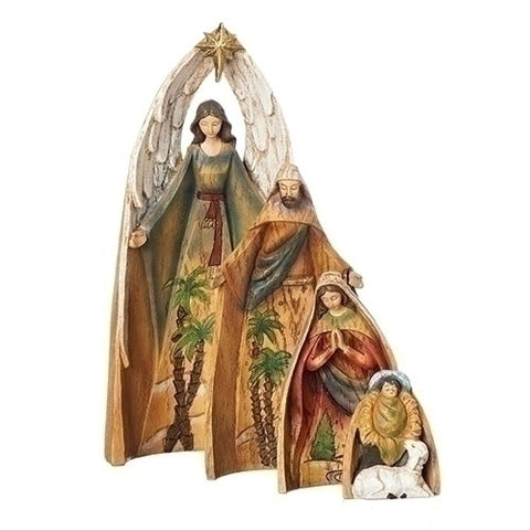 11"H 4 PC SET NESTING NATIVITY