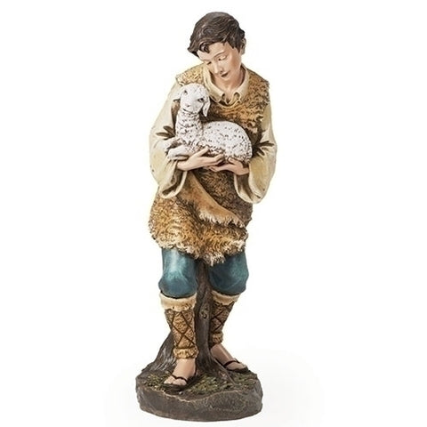 NATIVITY 39" SCALE SHEPHERD/LAMB