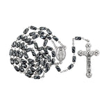 ROSARY HEMATITE OVAL BEAD