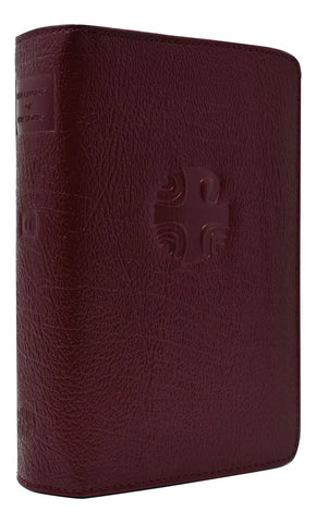 COVER LITURGY OF THE HOUR #02 BOND Burgundy ZIP