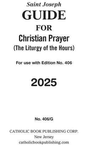 2025 GUIDE FOR CHRISTIAN PRAYER