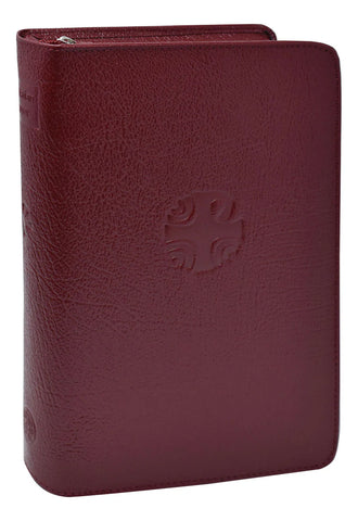 Christian Prayer LARGE TYPE Leather Zipper Case