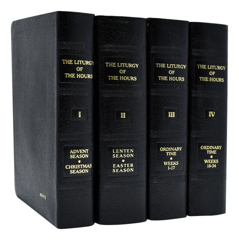 LITURGY of HOURS 4-vol BOND Black