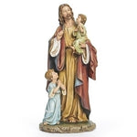 STATUE JESUS WITH CHILDREN 8.5"