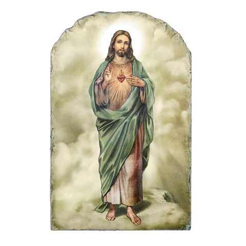 PLAQUE SACRED HEART ARCH TILE