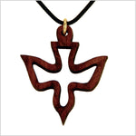 Necklace African Bubinga Wood Dove 48W