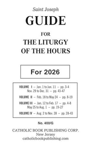2026 GUIDE FOR LITURGY OF THE HOURS