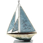 METAL TABLETOP SAILBOAT