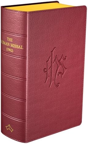 DAILY MISSAL (1962) LATIN/ENGLISH Burgundy Leather