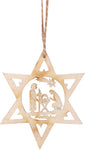 ORNAMENT HOLY FAMILY IN STAR