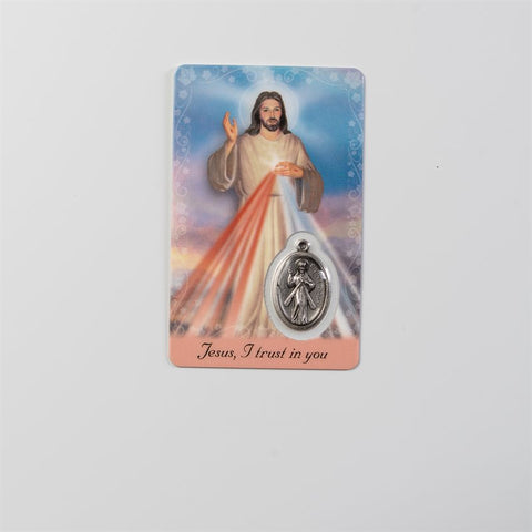 Divine Mercy Prayer HOLY CARD & MEDAL