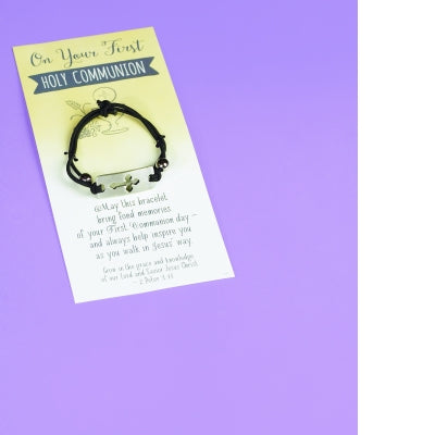 First Communion Bracelet Black