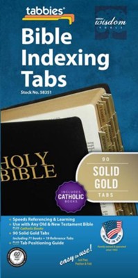 BIBLE Tabbies CATH GOLD Solid 90