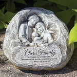 4.25"H HOLY FAMILY GARDEN STONE