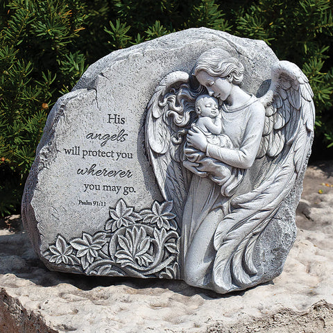 Guardian Angel Garden Stone