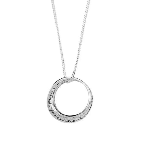 Lord's Prayer Mobius Necklace