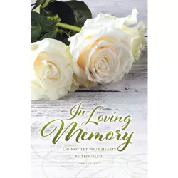 BULLETIN - FUNERAL - DO NOT LET YOUR HEARTS BE TROUBLED - 100/PK