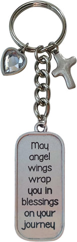 Keychain: May Angel Wings Wrap You