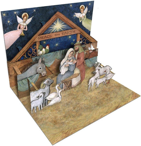 BOXED CHRISTMAS CARDS Nativity Pop-Up Christmas Cards