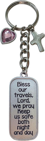 Keychain: Bless Our Travels