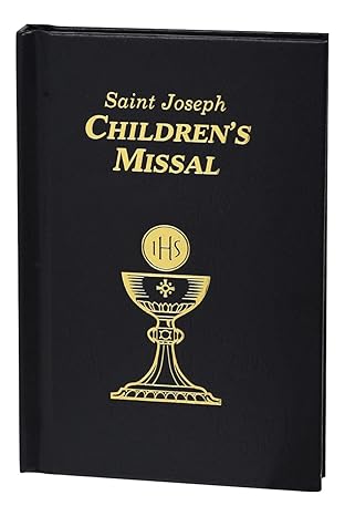 ST JOSEPH CHILDREN'S MISSAL Imitation Leather Black