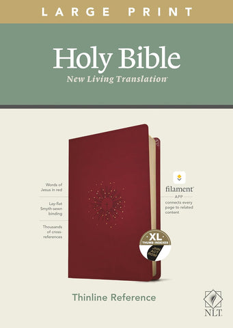 BIBLE NLT Large Print Thinline Reference Bible, Filament-Enabled Edition