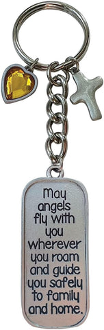 Keychain: May Angels Fly With You