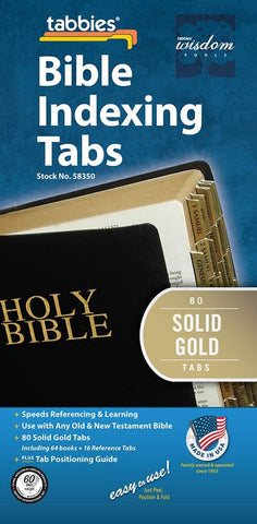 BIBLE Tabbies GOLD Solid 80