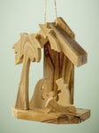 ORNAMENT-OLIVE WOOD-NATIVITY