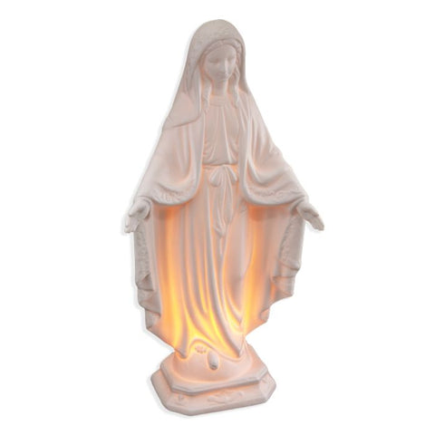 Our Lady of Grace Porcelain Night Light 11"