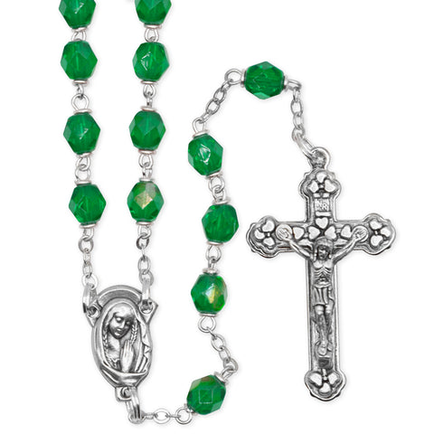ROSARY  6MM EMERALD