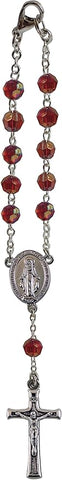 BIRTHSTONE CAR ROSARY - JANUARY