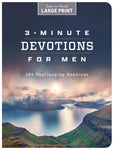 3 MINUTE DEVOTIONS FOR MEN LARGE PRINT
