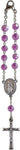 BIRTHSTONE CAR ROSARY - FEBRUARY