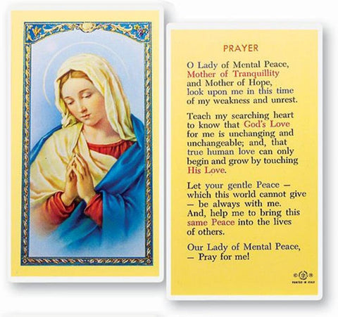 HC Prayer to Our Lady of Mental Pea