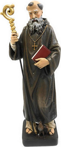 STATUE ST BENEDICT 8''H