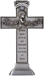 BAPTISM CROSS STANDING BLUE JEWEL