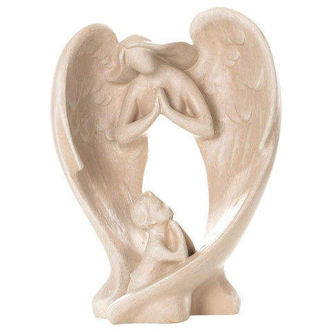 6.75"H ANGEL WITH BABY FIGURINE