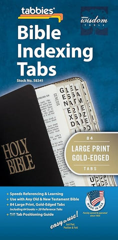 BIBLE Tabbies GOLD Large Print 84