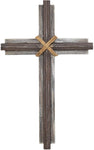 WALL CROSS WOOD/METAL