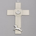 BAPTISM WALL CROSS WITH LAMB/SHELL